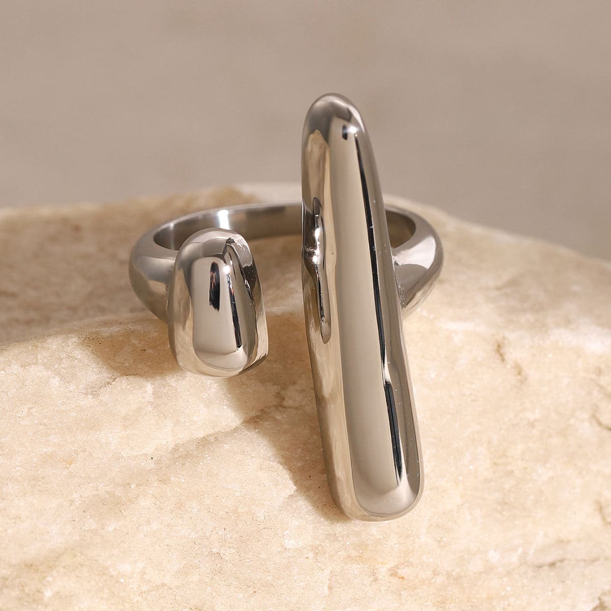 Modern Sculptural Open Ring 