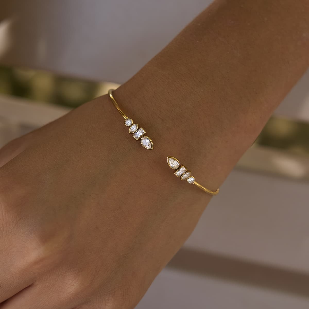 Thin Crystal Bangle