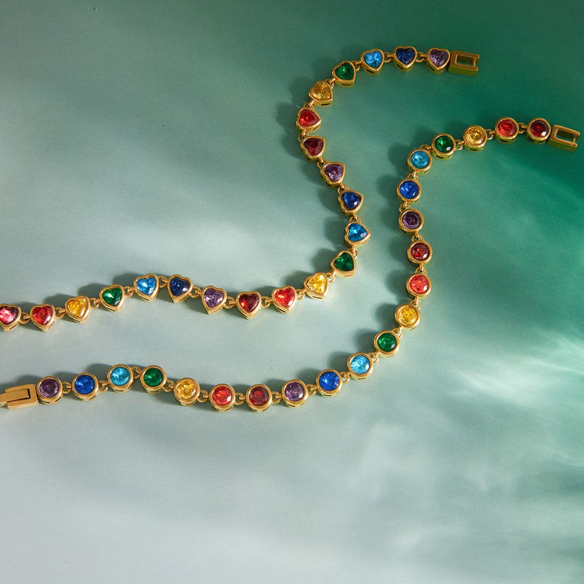 Rainbow Tennis Bracelet