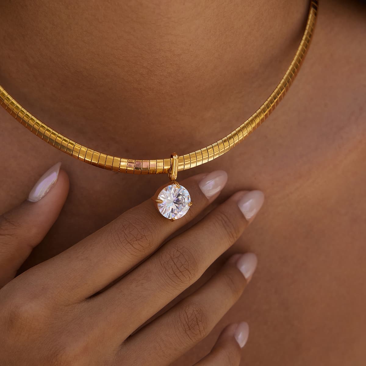 Round Zircon Choker