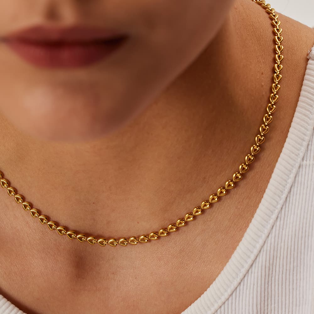 Heart Link Necklace